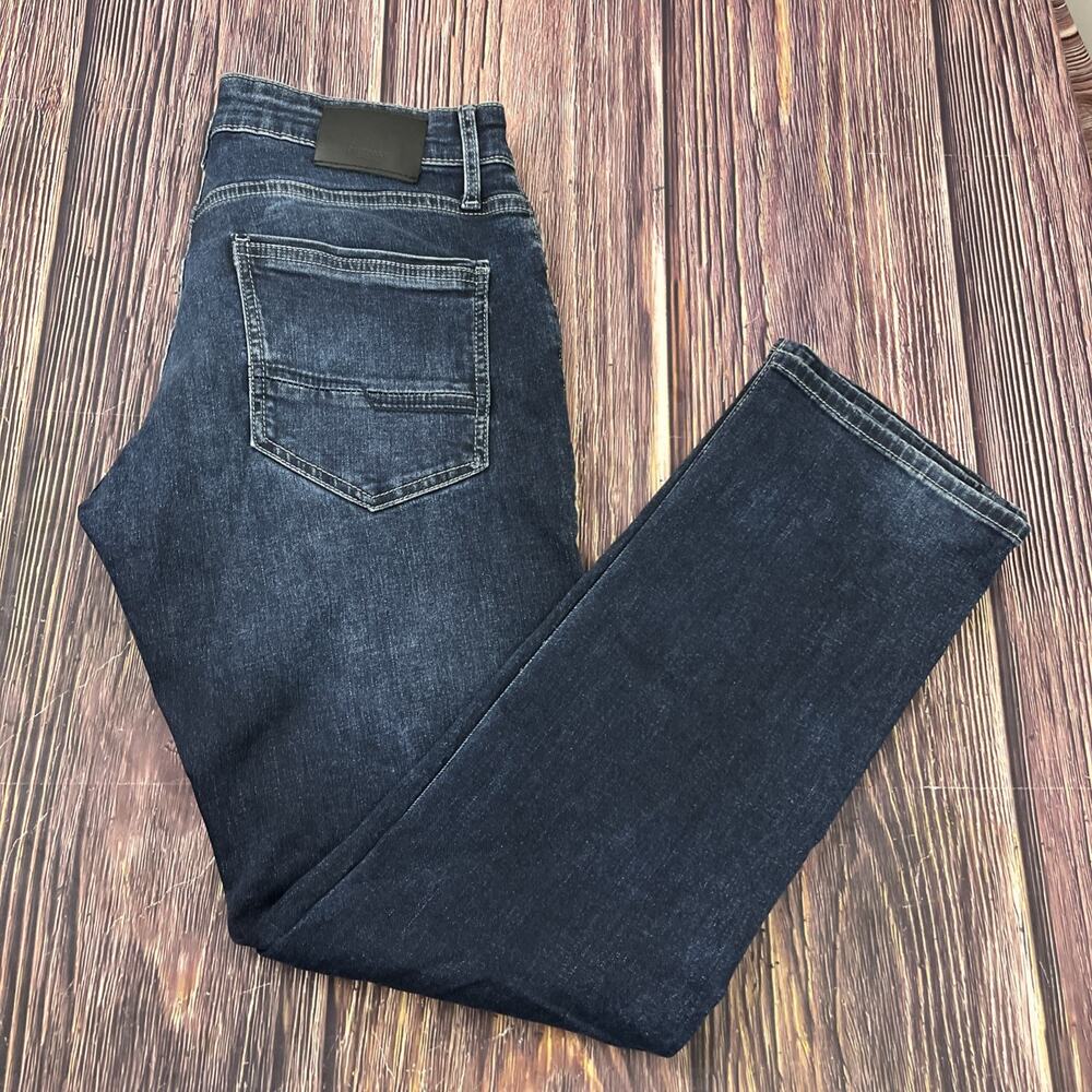 Outpost Makers Dark Wash Original Straight Jeans Mens 31x32 (Actual 31x32)